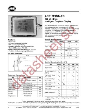 AND-TFT-5VX-4HB-KIT datasheet  